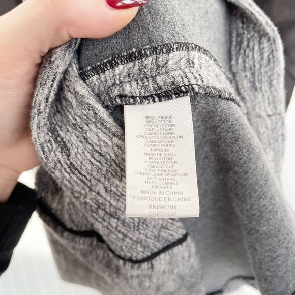 Rebecca Taylor Melange Knit Dress Grey Black Medium - Picture 9 of 9